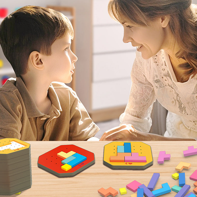 LogicShape Lab Educatieve Puzzel | Interactief Montessori Speelgoed voor Slim Leren & Creatief Spel